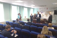 Ceremonial presentation of the Smolensk Chamber of Commerce membership card